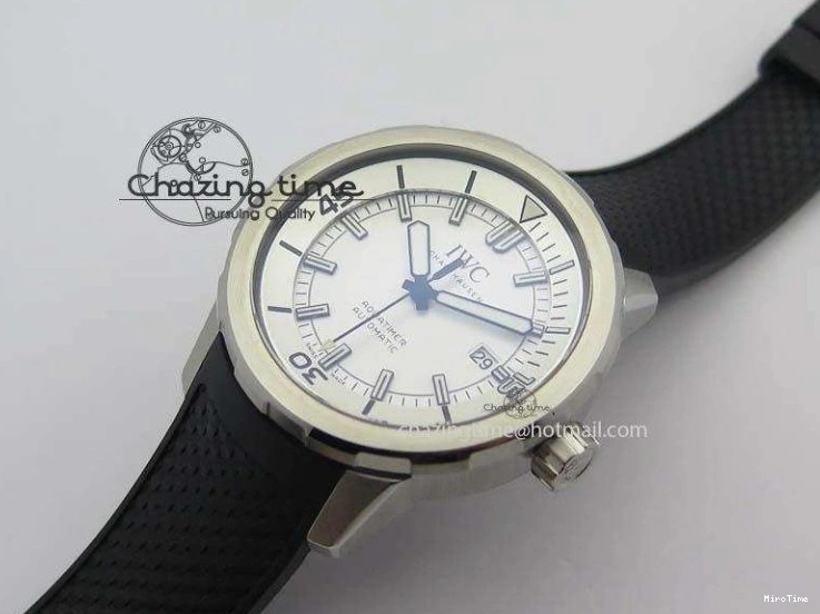 MIROTIME 0214 TechFriendly Aquatimer Automatic SS IW329003 V6F 1:1 Best Edition On Black Rubber Strap MIYOTA 7271